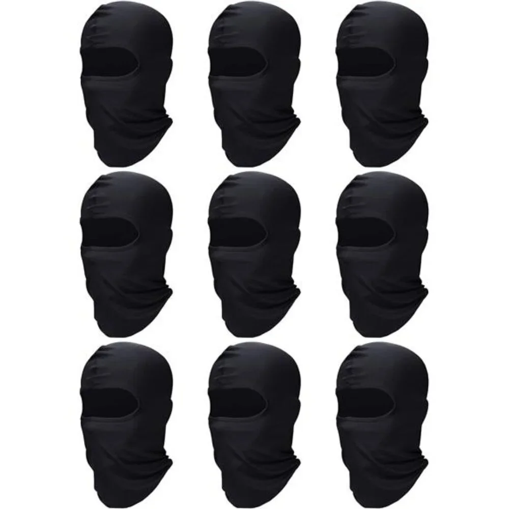 9 Pieces Ski Mask for Men Balaclava Face Mask Summer Face Mask Balaclava Full
